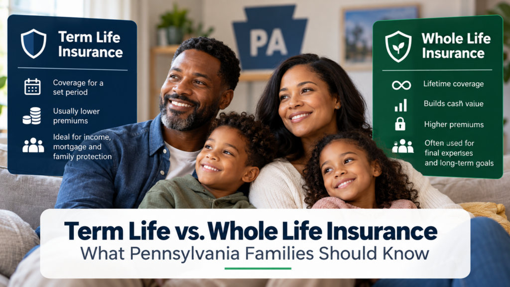 Term life vs. whole life insurance in Pennsylvania